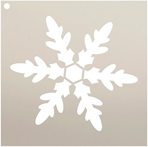 פתית שלג סטנסיל על ידי סטודיו12 / קלאסי חורף חג אמנות / לשימוש חוזר מיילר תבנית / ציור, גיר | מעורב מדיה / שימוש עבור קיר אמנות, עשה זאת בעצמך בית תפאורה / בחר גודל